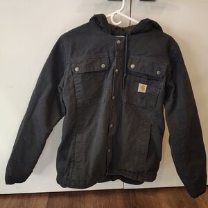 Men's Sherpa-Lined Utility Jacket - Relaxed Fit - Washed Duck